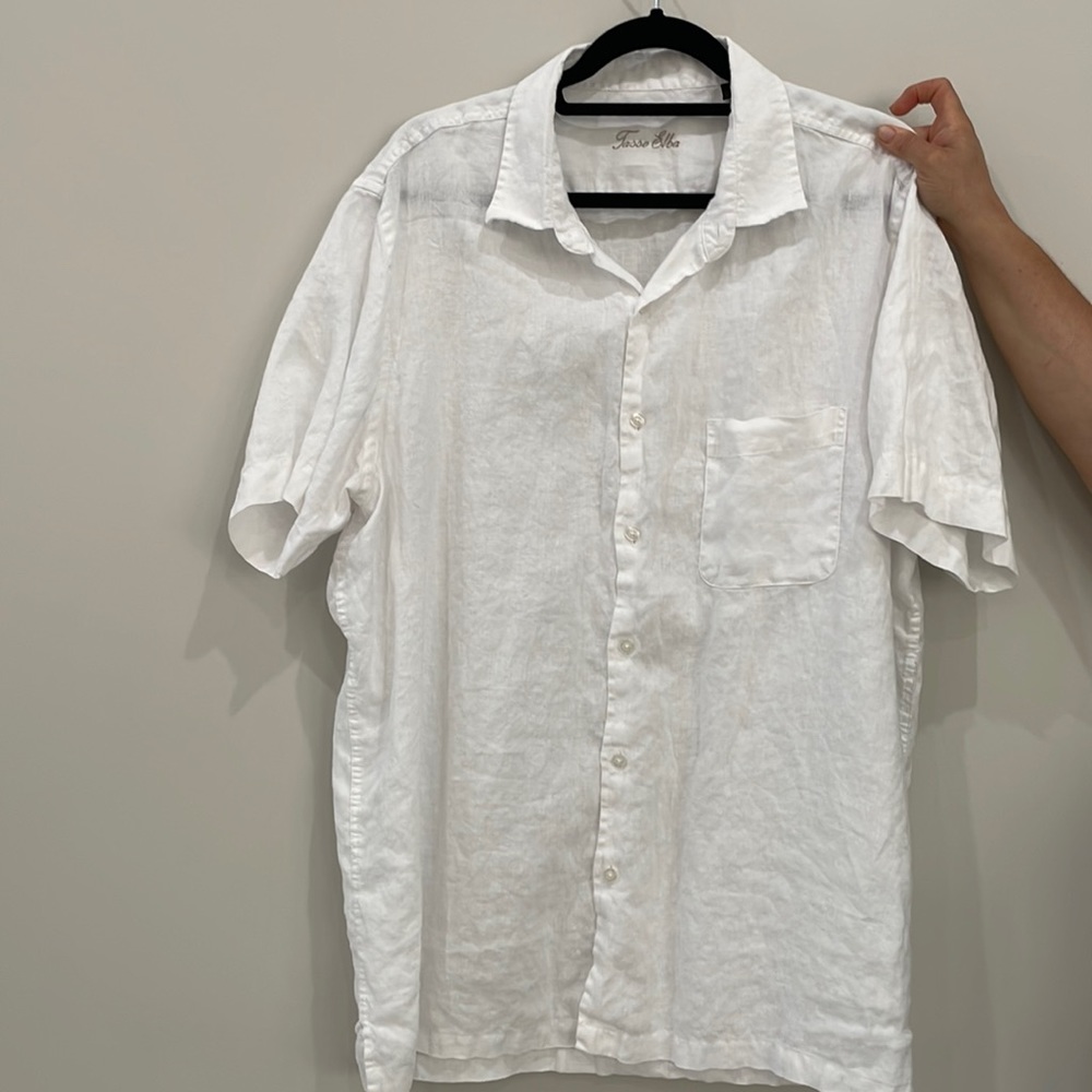 Tasso Elba Men’s Linen button down shirt